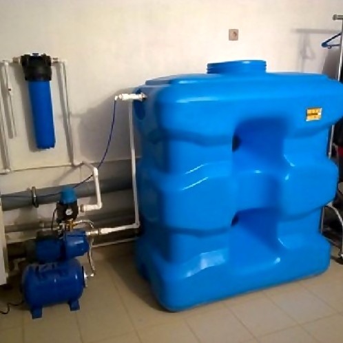 система водоснабжения на базе емкости KSC-P-1000 с поплавком